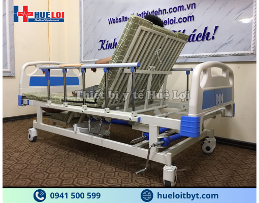 GIƯỜNG Y TẾ 4 TAY QUAY HẠ CHÂN NHỎ A0I-II