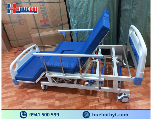 GIƯỜNG Y TẾ 4 TAY QUAY HẠ CHÂN TO ĐA NĂNG A0I-I