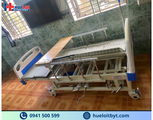 GIƯỜNG Y TẾ 4 TAY QUAY HẠ CHÂN TO ĐA NĂNG A0I-I