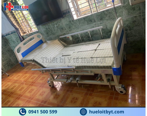 GIƯỜNG Y TẾ 4 TAY QUAY HẠ CHÂN TO ĐA NĂNG A0I-I