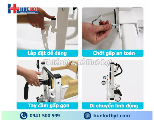XE LĂN GHÉP MẢNH NÂNG HẠ BẰNG PISTON