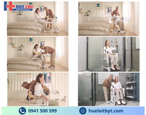 XE LĂN NÂNG HẠ BẰNG TAY QUAY ĐA NĂNG