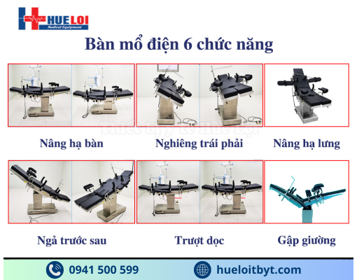 BÀN MỔ ĐIỆN ĐA CHỨC NĂNG CAO CẤP