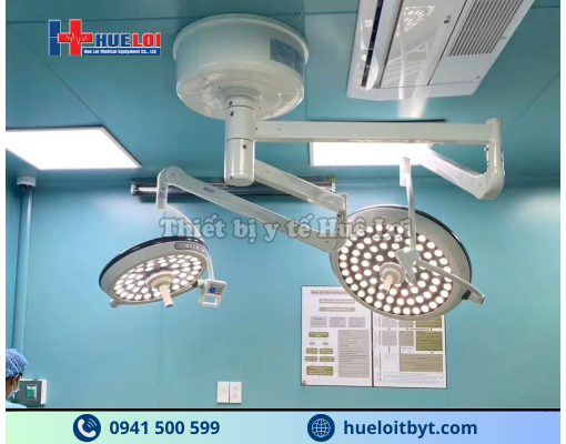 ĐÈN MỔ TREO TRẦN 2 NHÁNH KHÔNG HẮT BÓNG CAO CẤP  PJZF700/700