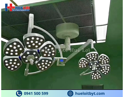 ĐÈN PHẪU THUẬT TREO TRẦN 2 NHÁNH CAO CẤP  PJLED 5/5