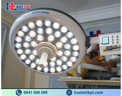 ĐÈN LED PHẪU THUẬT TREO TRẦN 2 NHÁNH KHÔNG HẮT BÓNG