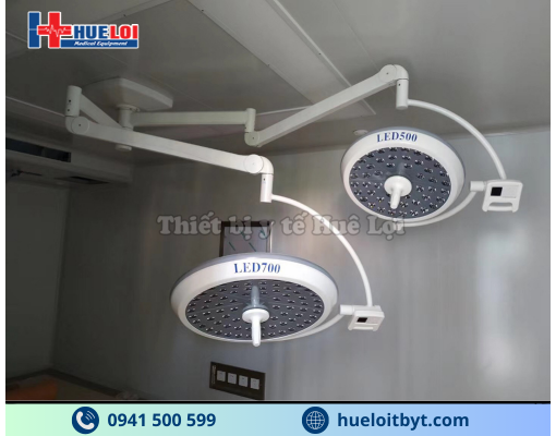 ĐÈN LED PHẪU THUẬT TREO TRẦN 2 NHÁNH KHÔNG HẮT BÓNG