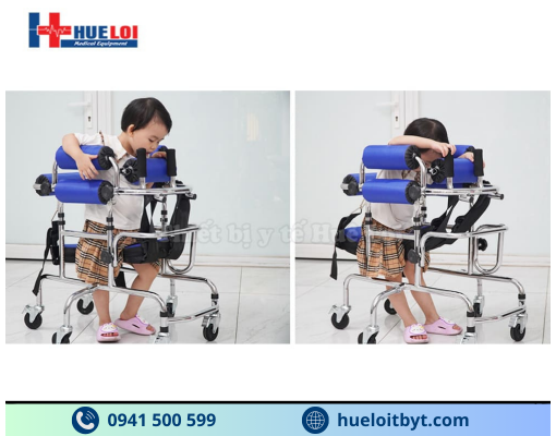 KHUNG TẬP ĐI TRẺ EM 6 BÁNH XE CAO CẤP