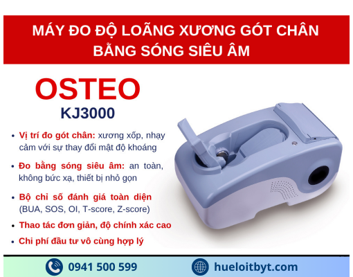 MÁY ĐO LOÃNG XƯƠNG GÓT CHÂN BẰNG SÓNG SIÊU ÂM OSTEOKJ3000 GIÁ TỐT