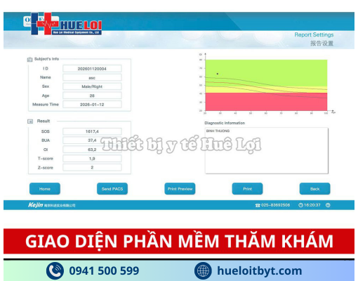 MÁY ĐO LOÃNG XƯƠNG GÓT CHÂN BẰNG SÓNG SIÊU ÂM OSTEOKJ3000 GIÁ TỐT