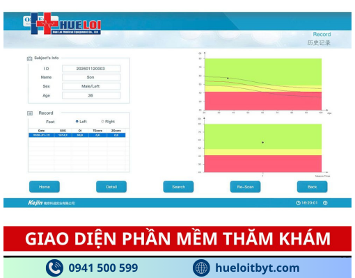 MÁY ĐO LOÃNG XƯƠNG GÓT CHÂN BẰNG SÓNG SIÊU ÂM OSTEOKJ3000 GIÁ TỐT