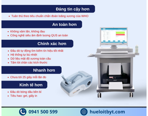 MÁY ĐO LOÃNG XƯƠNG GÓT CHÂN BẰNG SÓNG SIÊU ÂM OSTEOKJ3000 GIÁ TỐT