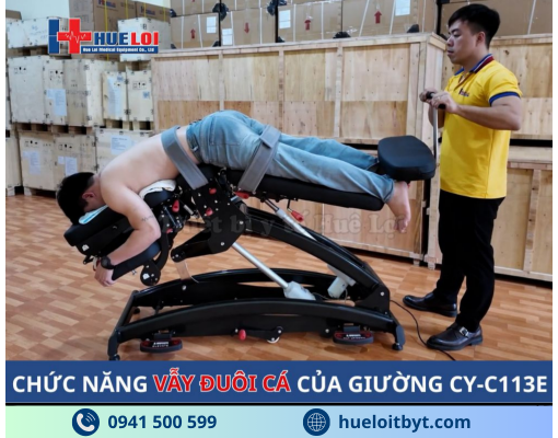 GIƯỜNG NẮN CHỈNH VÀ KÉO GIÃN CỘT SỐNG BẰNG ĐIỆN