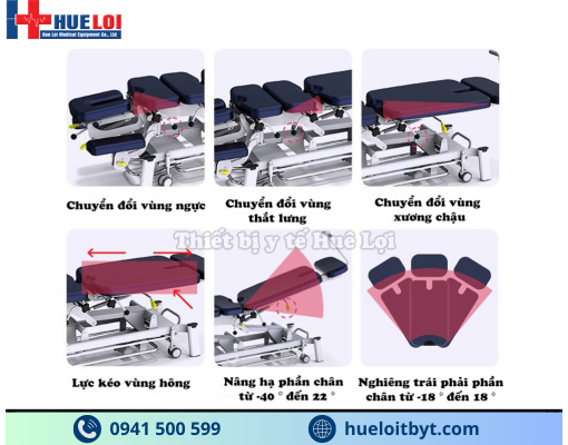 GIƯỜNG TÁC ĐỘNG CỘT SỐNG CAO CẤP FAIRWORTH 380