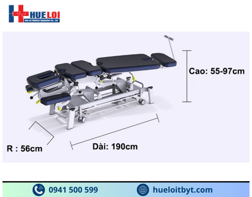 GIƯỜNG TÁC ĐỘNG CỘT SỐNG CAO CẤP FAIRWORTH 380