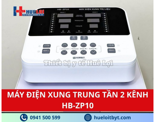 MÁY ĐIỆN XUNG TRUNG TẦN GIAO THOA 2 KÊNH HB-ZP10