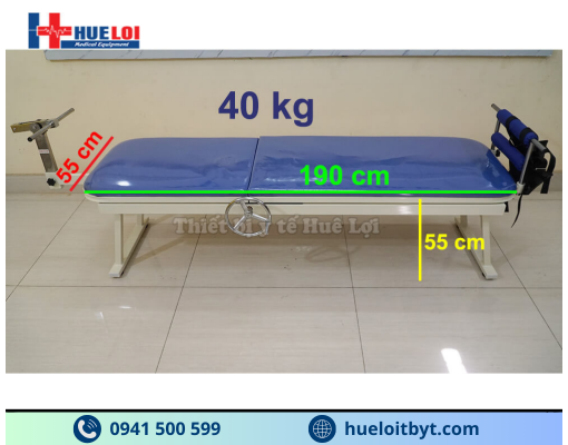 GIƯỜNG KÉO GIÃN CỘT SỐNG BẰNG CƠ