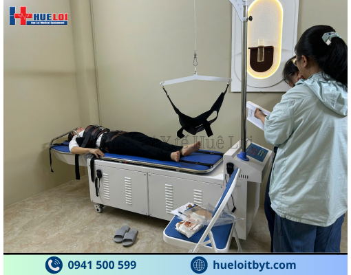 GIƯỜNG KÉO GIÃN CỘT SỐNG LƯNG VÀ CỔ ĐỒNG THỜI YP-2009B