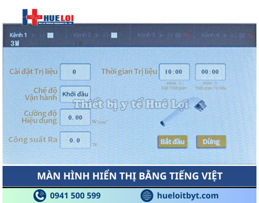 MÁY SIÊU ÂM TRỊ LIỆU ĐA TẦN 2 ĐẦU DÒ HB810B